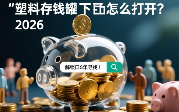 塑料存钱罐的下面口子怎么打开，底部打不开怎么办