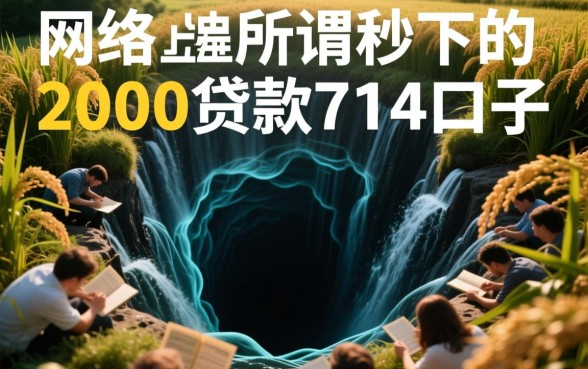 秒下的2000贷款714口子怎么申请，哪里有秒下款的2000小额贷款