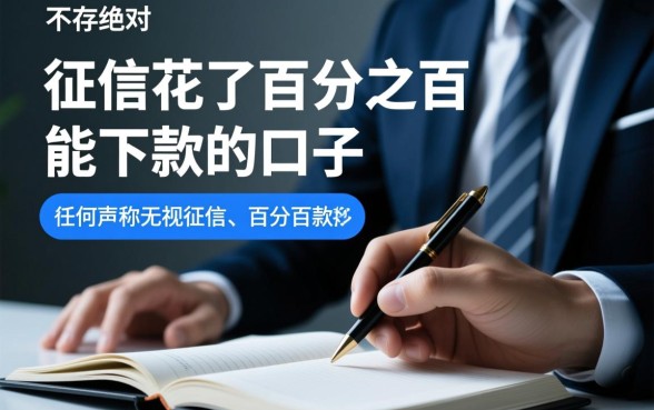 征信花了百分之百能下款的口子，2026哪里能借到？