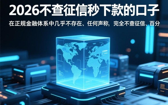 2026不查征信秒下款的口子有哪些？哪里能借到？