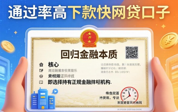 靠谱通过率高下款快的网贷口子有哪些？怎么申请必下款？