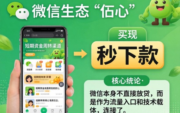 微信借钱哪里容易通过？微信有什么能秒下款的短期口子