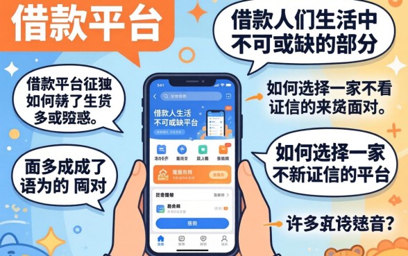 借款平台，哪些不看征信？