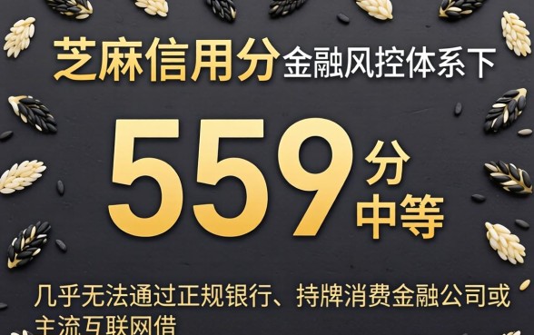 芝麻信用分 559 分能借款吗？559 分哪里可以借钱急用？