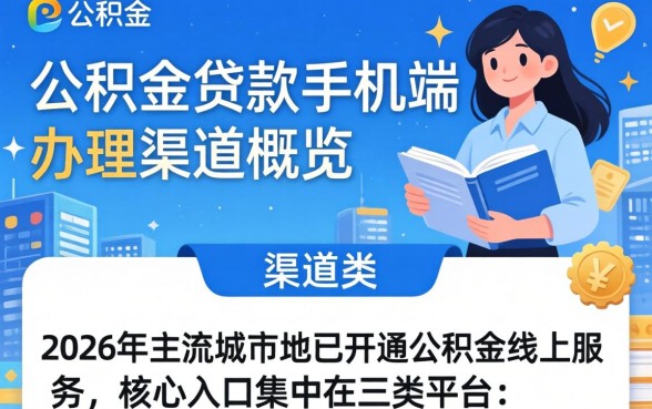 手机上怎么操作公积金贷款？手机公积金贷款办理流程及条件详解