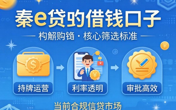 类似秦e贷的借款平台有哪些，和秦e贷一样好下款的口子推荐