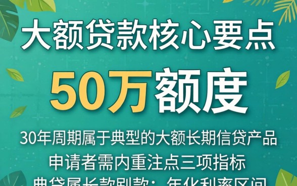 个人如何贷款50万30年，个人贷款50万需要什么条件