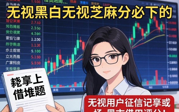 无视黑白无视芝麻分必下的口子？无视黑白秒下款的口子有哪些