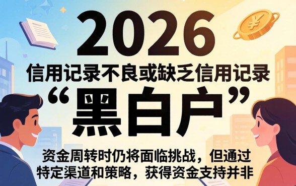 2026年黑白户还能下款吗，2026年黑白户贷款口子有哪些
