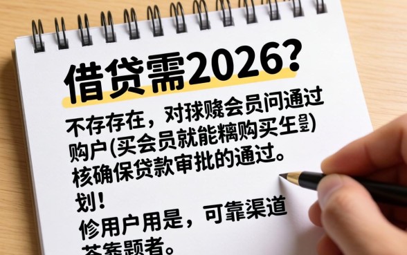 2026年买会员必下款的口子有哪些？2026年会员贷款口子推荐