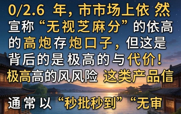 2026无视芝麻分的高炮口子有哪些？盘点无视征信秒批的贷款口子