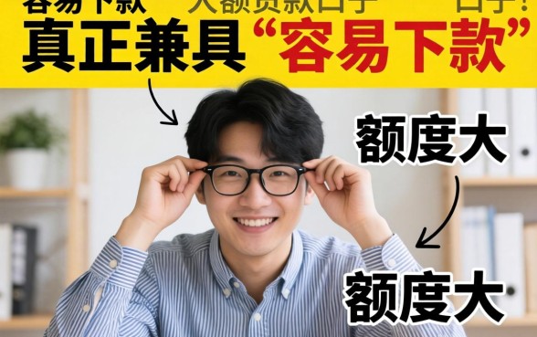 容易下款的大额贷款口子有哪些，如何快速申请大额低息贷款