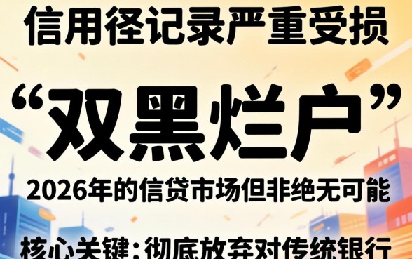 2026双黑烂户能下款的口子有哪些？双黑烂户贷款口子推荐