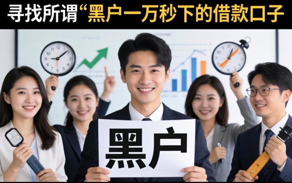 黑户一万秒下的借款口子有哪些？黑户秒下款一万的借款平台推荐