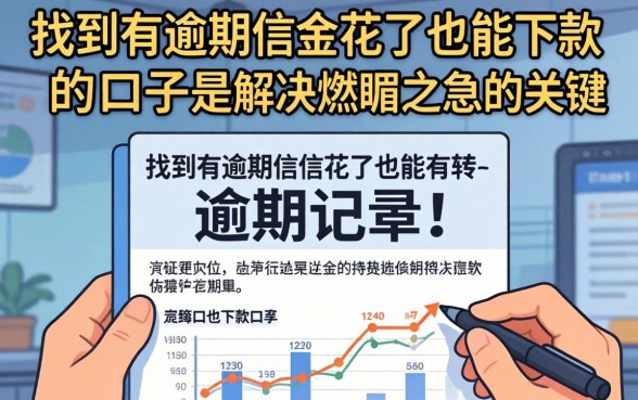 征信花了有逾期也能下款吗？征信花了有逾期哪里可以借钱