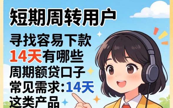 14天短期借款口子有哪些？盘点容易下款的14天小额贷款平台