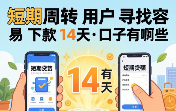 14天短期借款口子有哪些？容易下款的14天小额贷款平台推荐