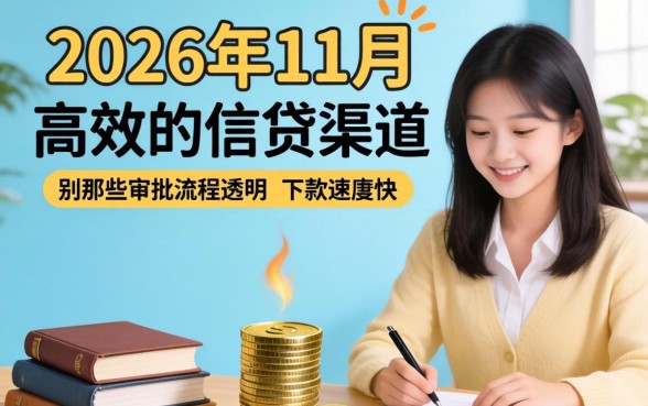 2026年11月好下款的口子有哪些？2026年11月好下款的口子哪个靠谱
