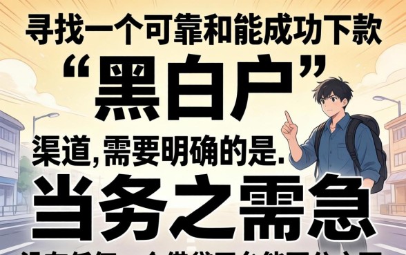 10000黑白户必下款的口子有哪些？黑白户必下款的口子靠谱吗