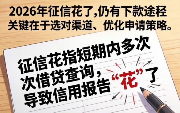 2026年征信花还能下款的口子有哪些？征信花了如何快速借款