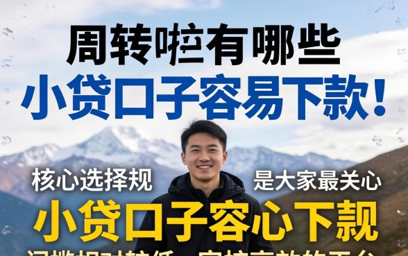 小贷口子哪些容易下款？现在有哪些小贷口子容易下款的