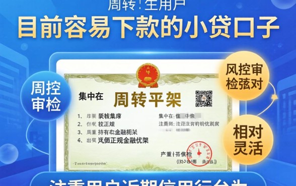 小贷口子容易下款的有哪些？现在有哪些小贷口子容易下款的