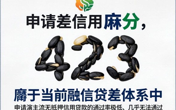 芝麻分423能办什么贷款，低分怎么申请容易通过