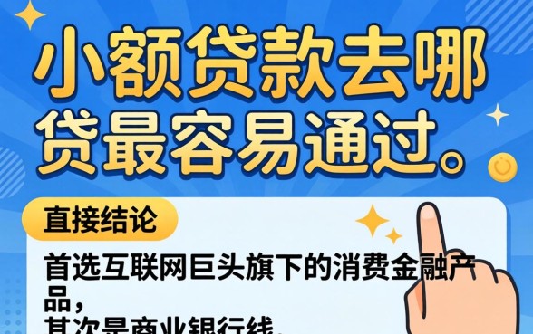 小额贷款去哪贷最容易通过，哪个平台下款快？