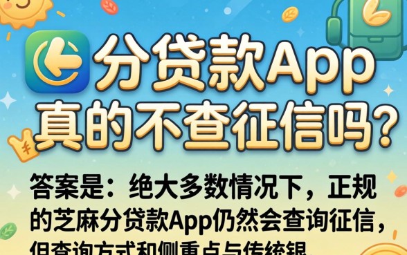 芝麻分贷款app真的不查征信？芝麻分贷款app不查征信是真的吗