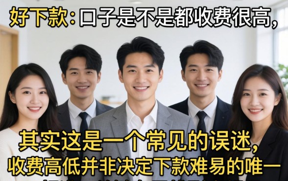 好下款的口子是不是都收费很高？好下款的口子收费高吗