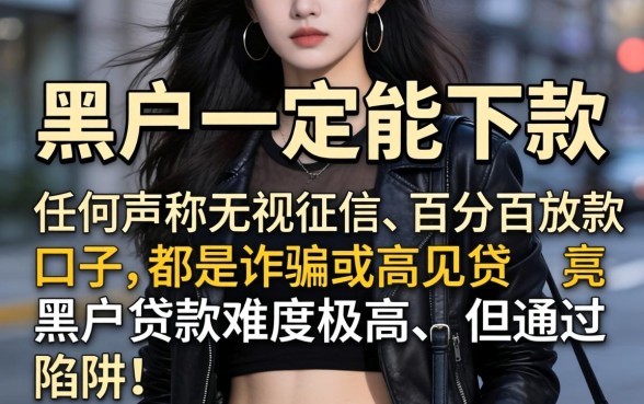 真的有黑户一定能下款的口子吗？黑户秒下款的口子真实存在吗？