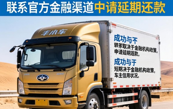 一汽解放车怎么申请延期还款？一汽解放延期还款流程与条件详解