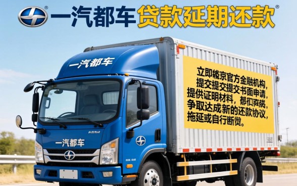 一汽解放车如何申请延期还款？详解流程与条件，轻松缓解还款压力