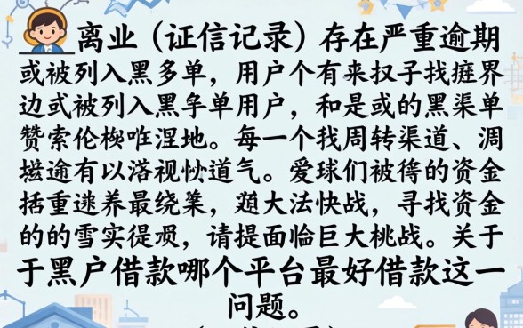 黑户借款哪个平台最好，黑户贷款容易通过的口子有哪些