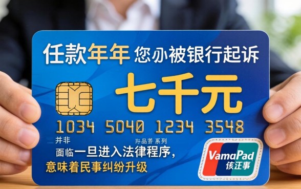 信用卡欠七千被起诉会怎么样，信用卡欠款七千被起诉后果严重吗？