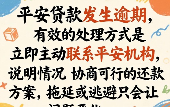 平安贷款逾期如何处理最有效？平安贷款逾期协商还款技巧