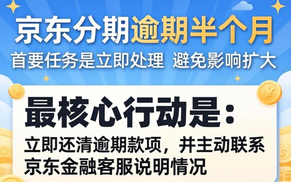 京东分期逾期半个月如何解决？京东分期逾期后果及协商还款技巧