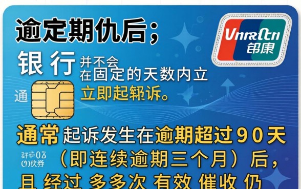 信用卡逾期多久会被起诉？信用卡不还一般几天会起诉呢
