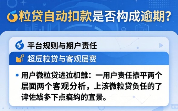 微粒贷自动扣零钱算逾期吗？自动扣款失败算逾期吗？