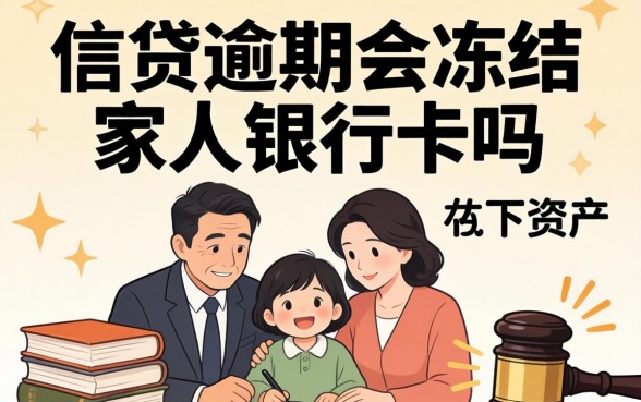 信贷逾期会冻结家人银行卡吗？家人银行卡是否因信贷逾期被冻结