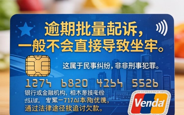 信用卡逾期批量起诉会坐牢吗？信用卡逾期被起诉会坐牢吗？