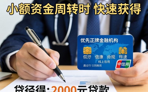 如何快速获得2000元贷款？2000元小额贷款哪里能快速申请？