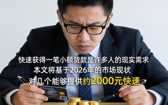 如何快速获得2000元贷款？2000元小额贷款哪里申请最快到账