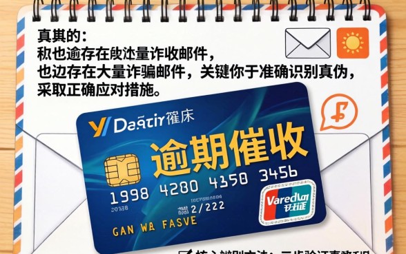 信用卡逾期催收邮件是真的吗，信用卡逾期收到催收邮件怎么处理