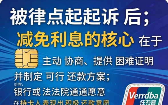 信用卡被起诉如何减免利息？信用卡被起诉如何减免利息和滞纳金