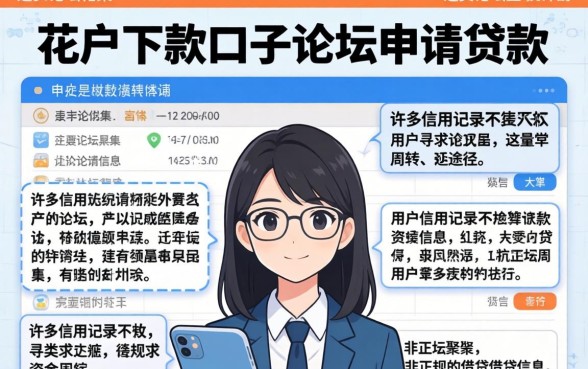 在花户下款口子论坛申请贷款靠谱吗？花户下款口子论坛申请贷款安全吗
