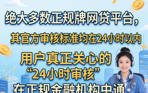 24小时审核的网贷有哪些，哪个平台放款最快容易通过？