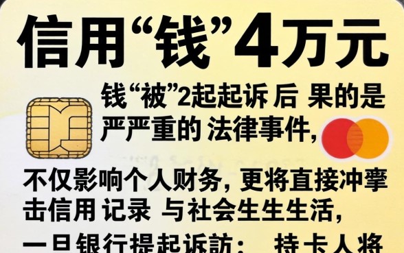 欠信用卡4万元被起诉会坐牢吗？信用卡欠款4万被起诉的严重后果