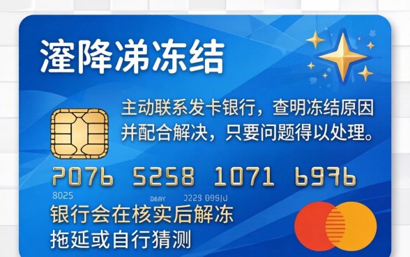 信用卡冻结了要怎样才能解冻，信用卡解冻最快的方法是什么