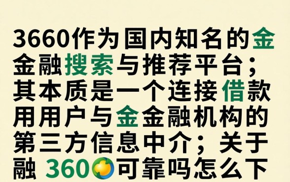 融360可靠吗怎么下载，融360安全正规吗？